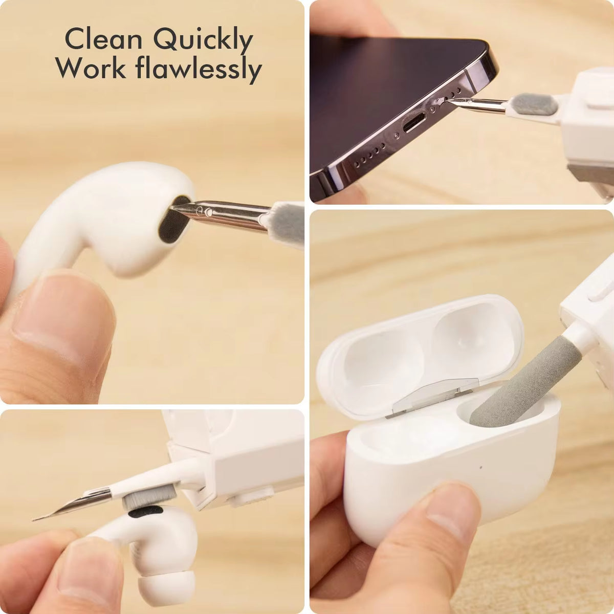 Tech Cleaning Kit – Keyboard, Screen & Earbuds