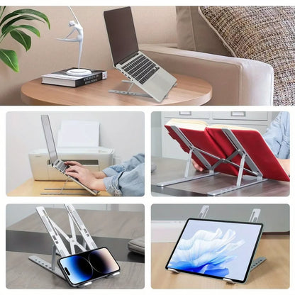 Foldable Aluminum Laptop Stand – 6 Height Levels